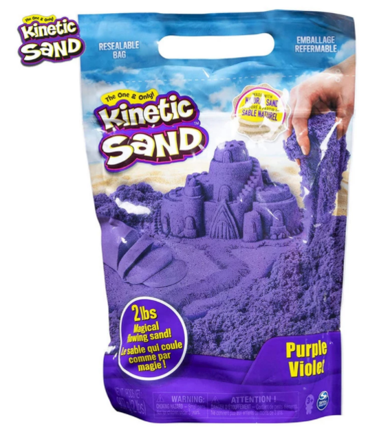 Kinetic Sand/Кинетичен пясък - Пликче, лилав цвят, 0,907кг