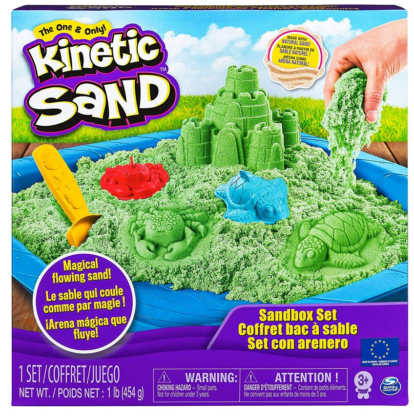 Kinetic Sand/Кинетичен пясък - Пясъчник със зелен пясък