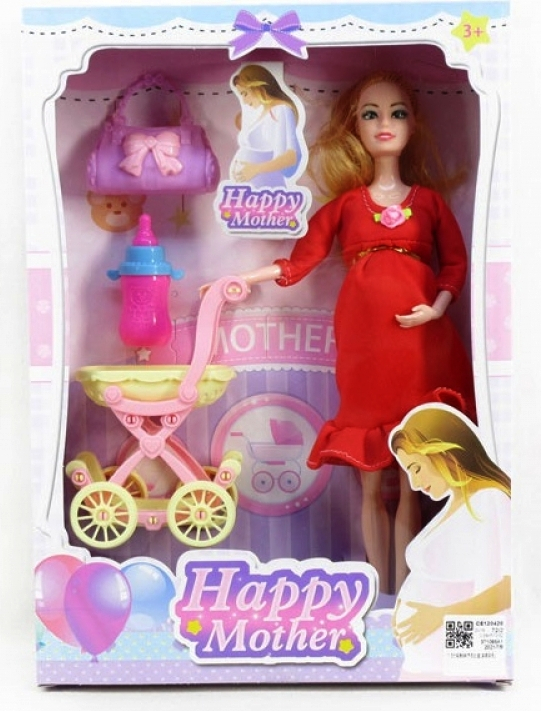 Бременна кукла с аксесоари