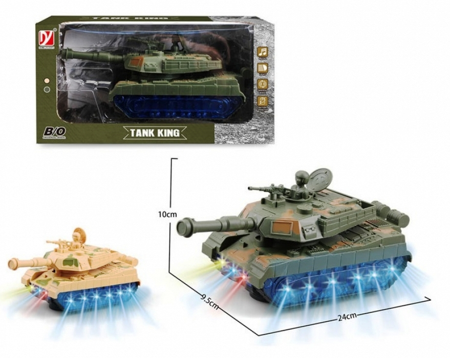 Танк с движение, музика и светлини