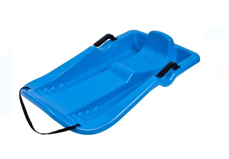 Шейна с облегалка до 50кг и ръчки за управление, въже за дърпане, 86x46см