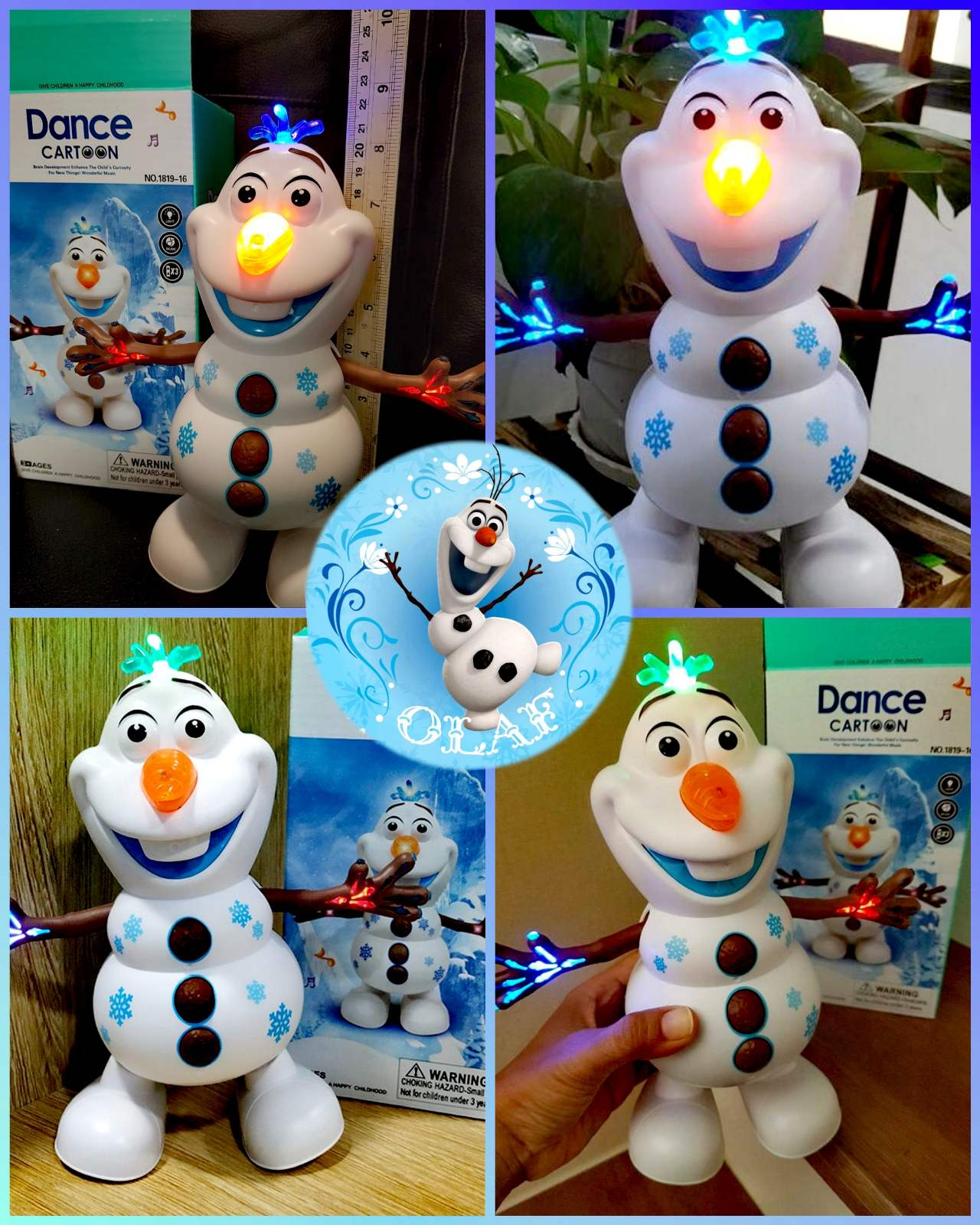 Танцуваща фигурка Олаф със светлини и музика Olaf Frozen