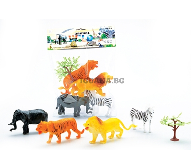 Комплект 4 африкански животни