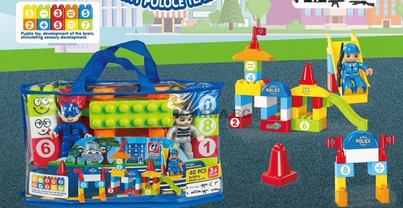 Конструктор ПОЛИЦИЯ в чантичка, 40 части