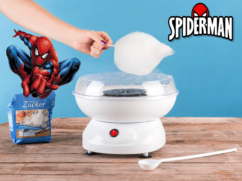 Машина за захарен памук 520W Спайдермен Spiderman