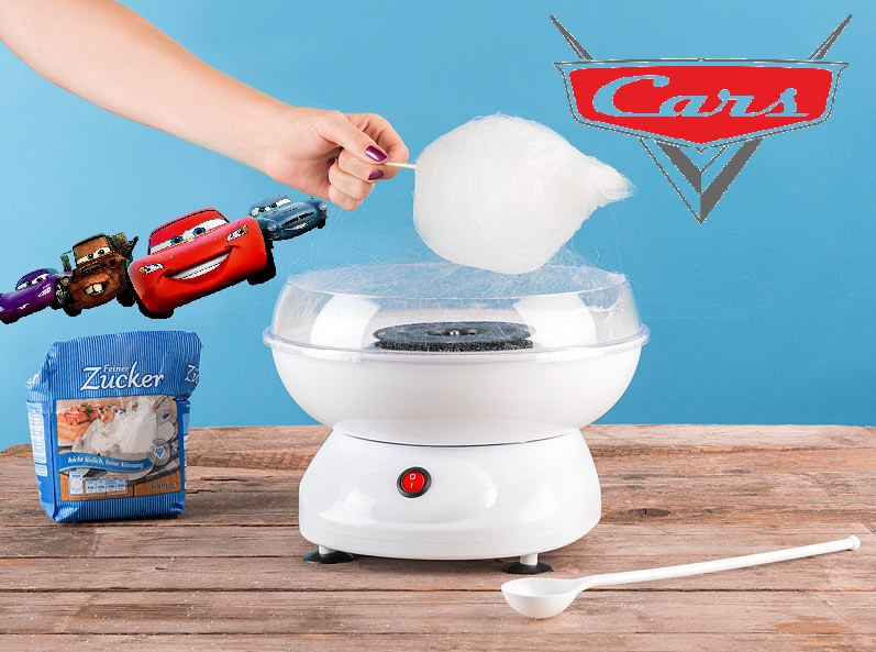 Машина за захарен памук 520W КОЛИТЕ МАККУИН THE CARS MCQUEEN