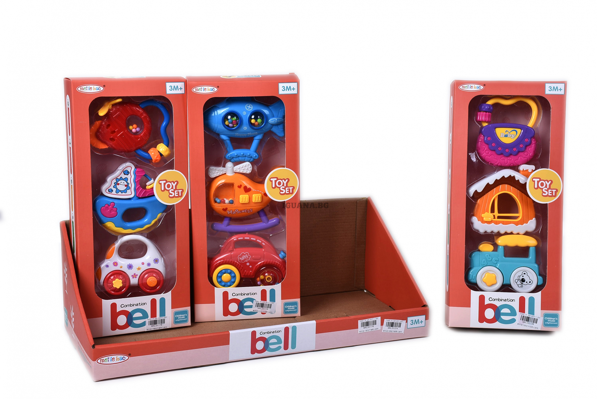 Комплект 3 Бебешки дрънкалки