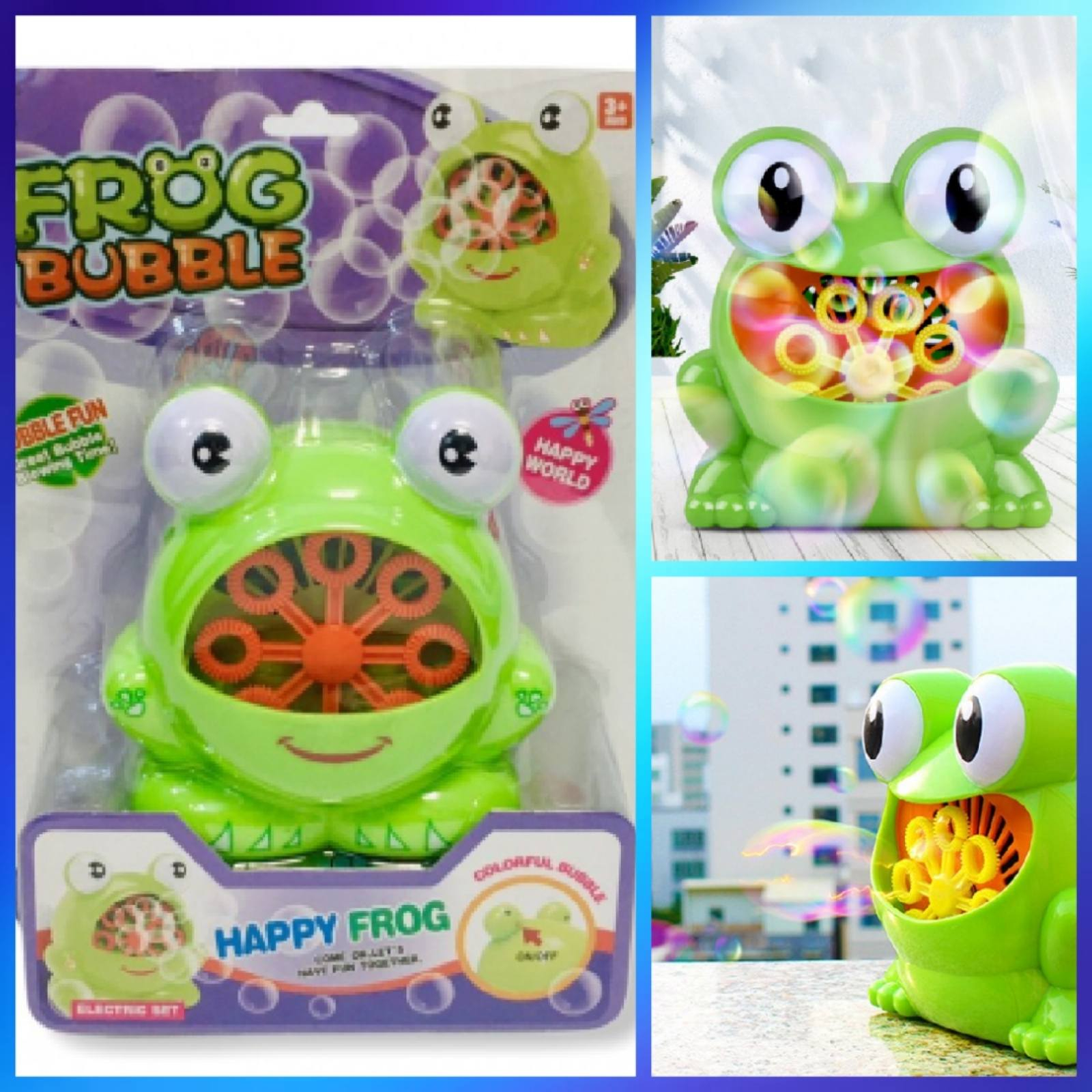 Машина за сапунени балони Жабка