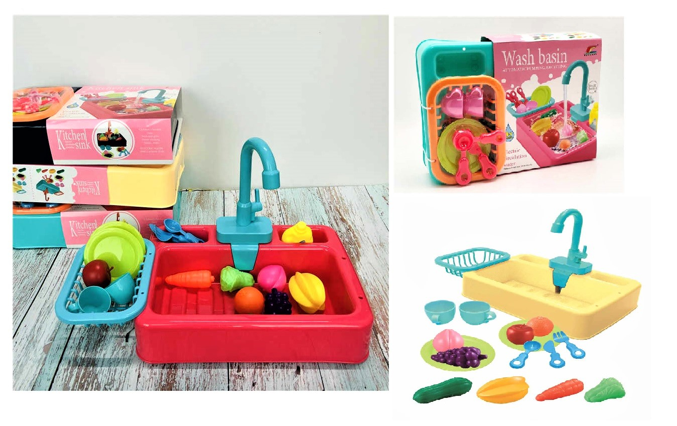 Мивка с течаща вода и аксесоари, 34см