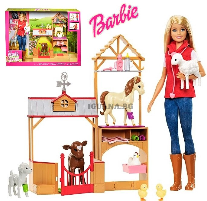 Кукла Barbie Барби - Ветеринарка във фермата