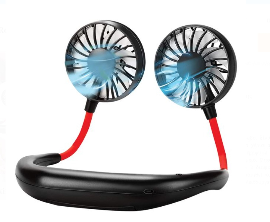 Преносим и безшумен вентилатор за врата с гъвкави глави