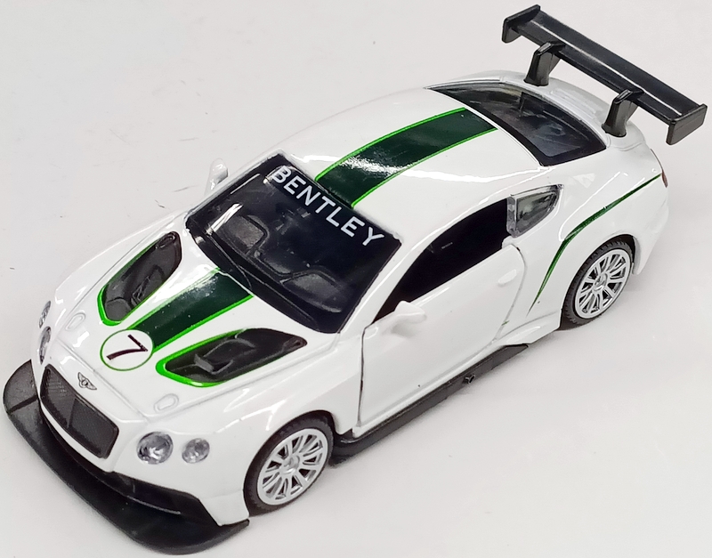 Метална Кола Bentley Continental GT3 с Амортисьори и Отварящи се Врати MSZ 1:43