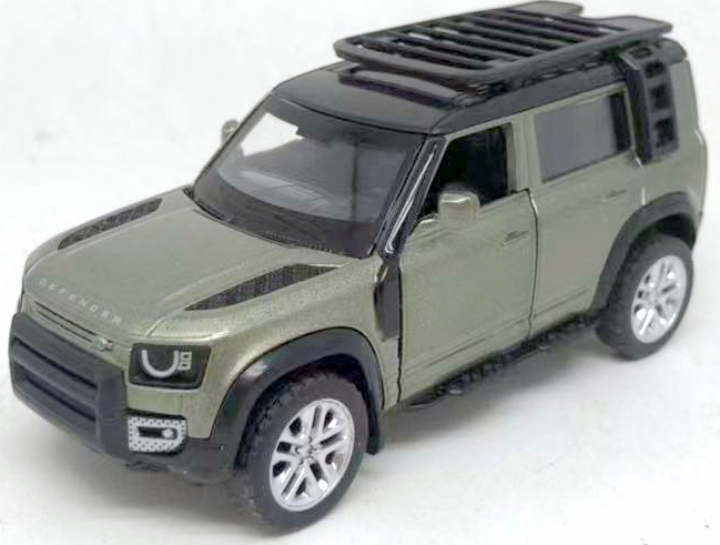 Метален джип Land Rover Defender 110 2020 с Амортисьори и Отварящи се Врати MSZ 1:43