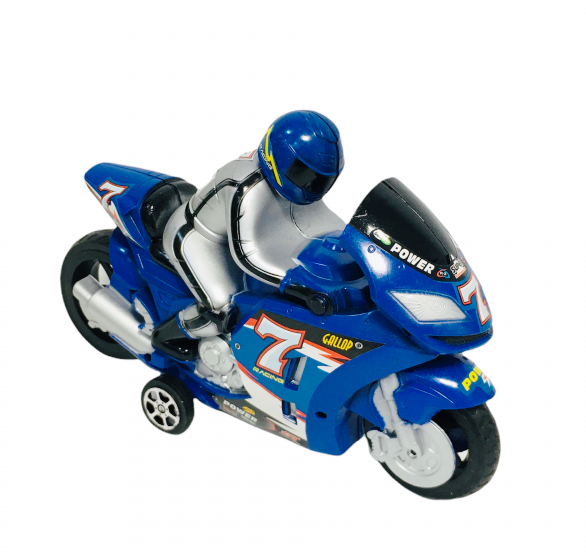 Инерционен мотор с моторист в два цвята