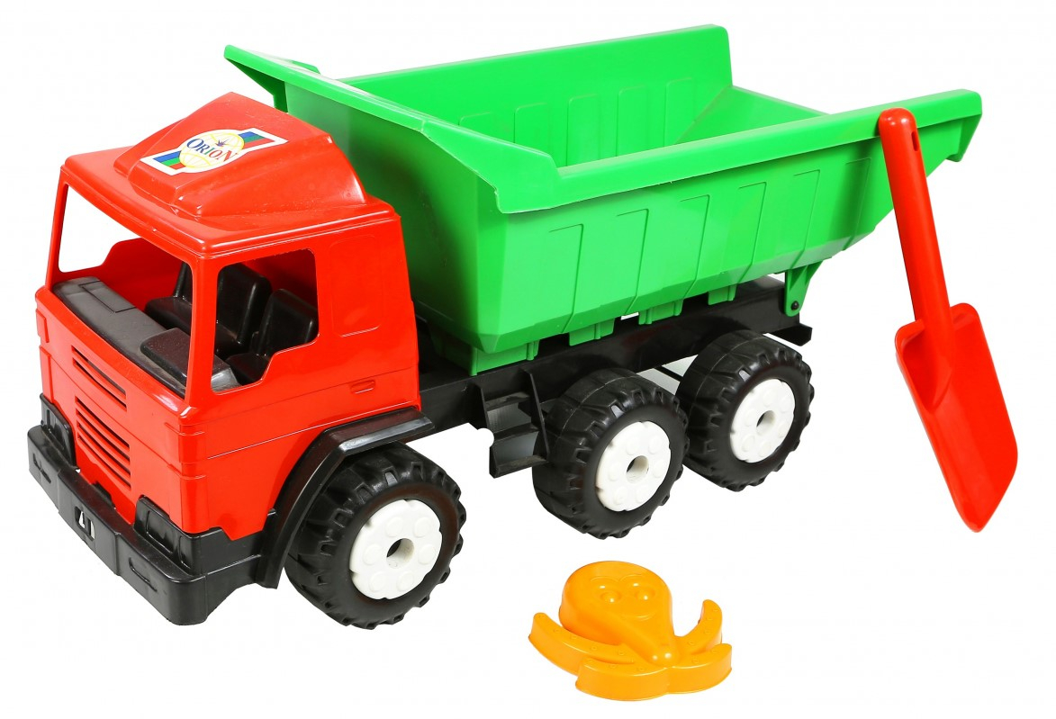 Камион самосвал с лопатка и формичка, 2 цвята, 62х25х30см, ORION, Украйна