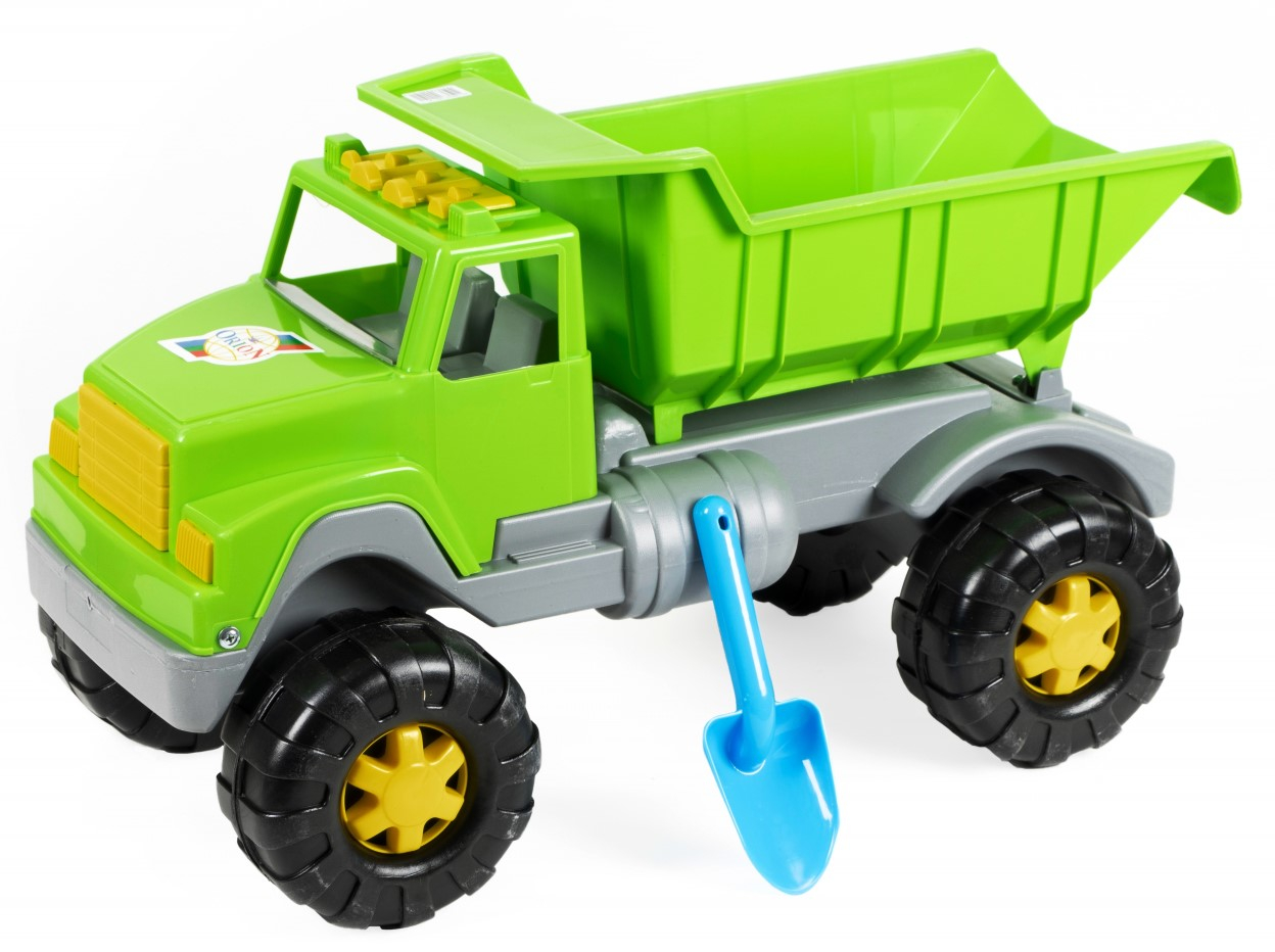 ГОЛЯМ камион самосвал с лопатка, 2 цвята, 50x31x35см, ORION, Украйна