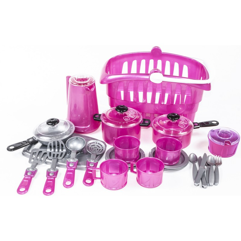 Кошница с кухненски комплект, два цвята, ORION, Украйна