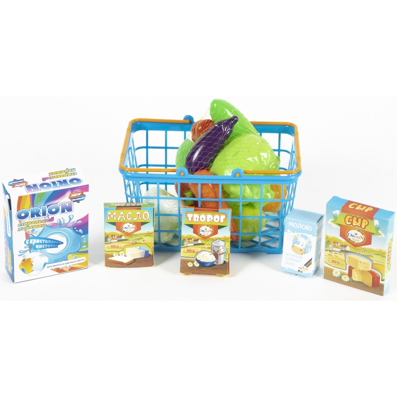 Кошница с хранителни продукти, плодове и зеленчуци, три цвята, ORION, Украйна