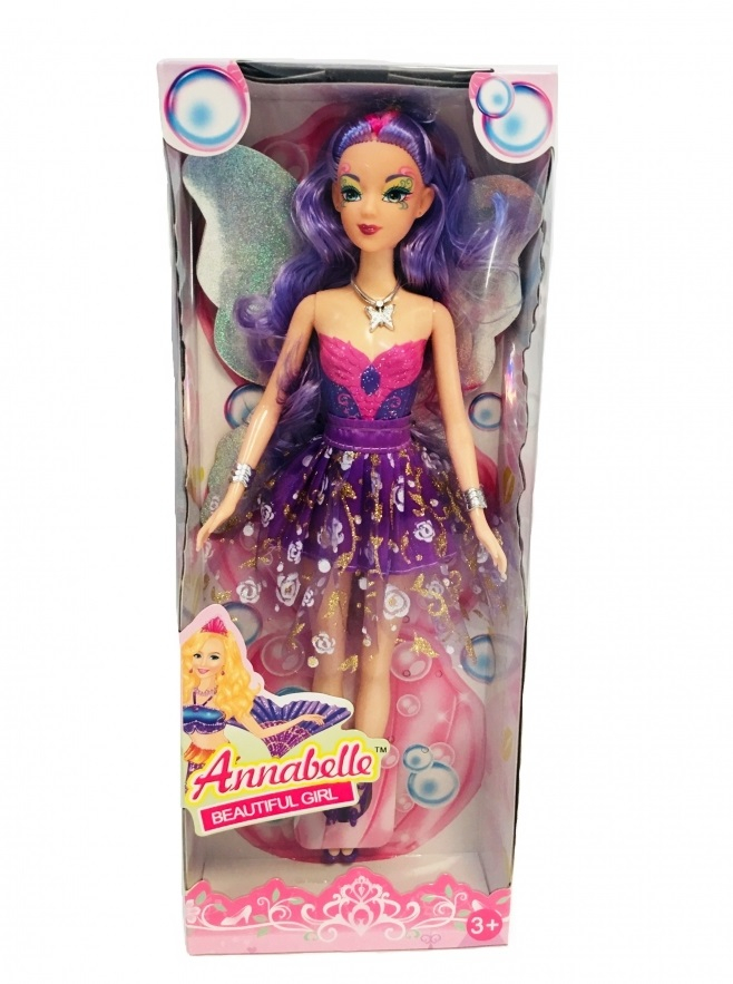 Кукла фея с крила, три цвята