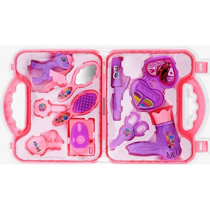 Детски козметичен куфар с аксесоари, два цвята