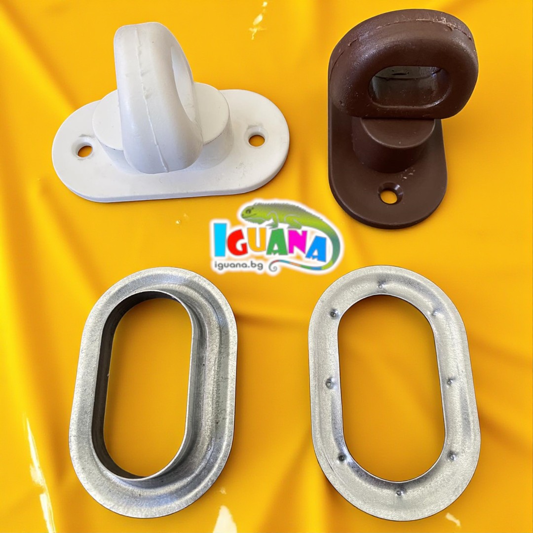 Капси с закопчалка за брезент, кристал или билборд винил, платнища, елипса