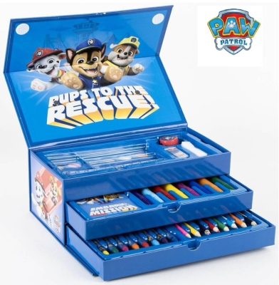 Рисувателен комплект триетажно куфарче Пес Патрул, Paw Patrol