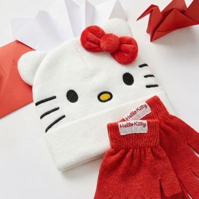 Шапка с Ръкавици Хелоу Кити, Hello Kitty
