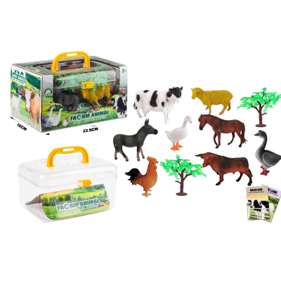 Комплект Фермерски Животни 8бр. в Куфарче