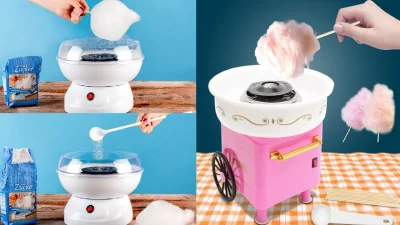 Машините за захарен памук - атракция за децата и изкушение за възрастните