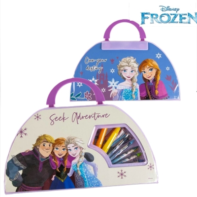 Ученически Комплект за Рисуване 50 Части Замръзналото Кралство, Frozen в Куфарче