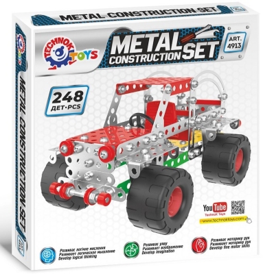 Метален конструктор джип с 248 части TECHNOK, Украйна