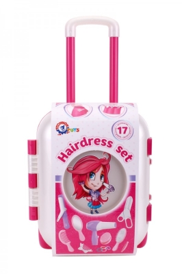Куфарче на Колелца с Фризьорски Комплект и Сешоар 35×26×16