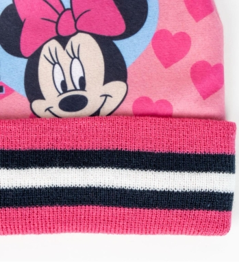 ДЕТСКА ЗИМНА ШАПКА С РЪКАВИЦИ MINNIE