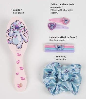 ЧЕТКА С АКСЕСОАРИ ЗА КОСА STITCH
