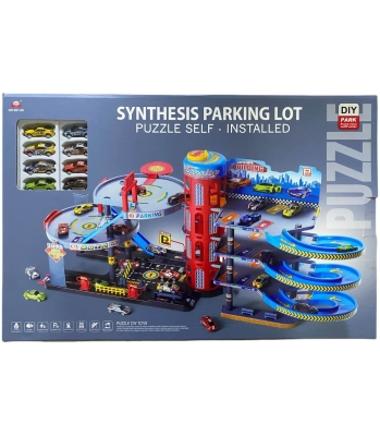 Огромен Многоетажен Паркинг с 8 Коли