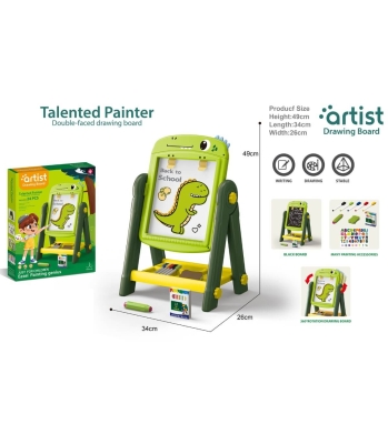 Голяма Магнитна Дъска на Стойка Дино