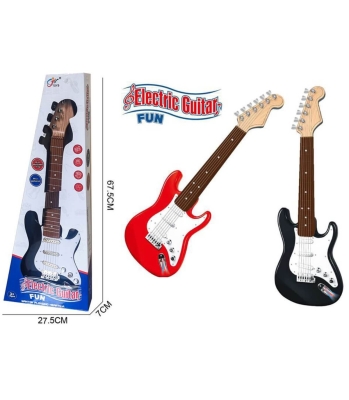 Електрическа Китара на Батерии в Кутия 2 Цвята