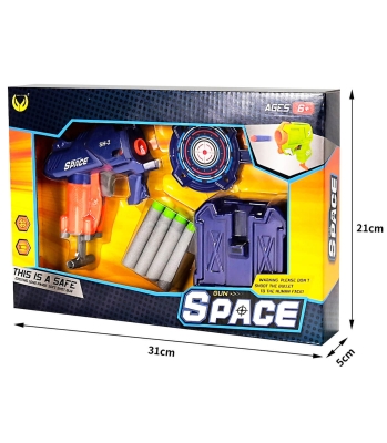 Пистолет-Изстрелвачка с Меки Стрели и Мишена Зелен Цвят