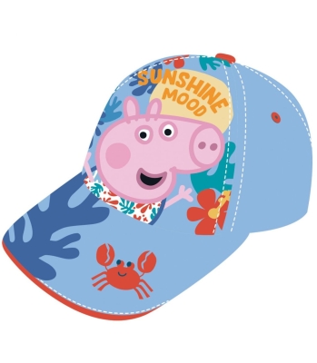 ДЕТСКА ШАПКА С КОЗИРКА PEPPA PIG - GEORGE 2 ЦВЯТА 48/51 : Цвят - Син