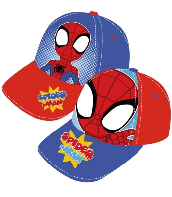 ДЕТСКА ШАПКА С КОЗИРКА SPIDER-MAN 2 ЦВЯТА 48/51 : Цвят - Произволен/микс