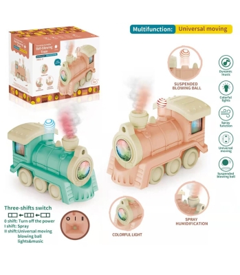 Локомотив с Пара, Звук, Светлини и изскачащо топче, 2 цвята