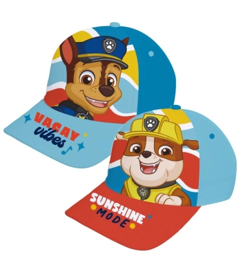 ДЕТСКА ШАПКА С КОЗИРКА PAW PATROL 2 КУЧЕТА 48/51