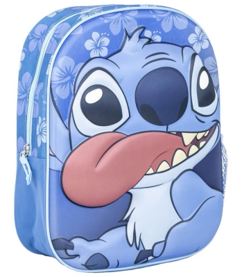 Раница за детска градина  3D Ститч Stitch с 1 Отделение и Страничен Джоб