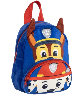 Раница за Детска Градина Плюшена с Преден Джоб Пес Патрул, Paw Patrol с Голям и Малък Джоб и Ушички
