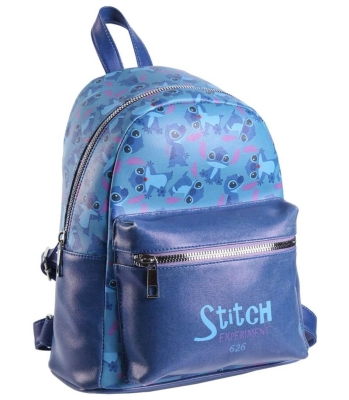 Кожена Раница за Детска Градина Стич Stitch с Голям и Малък Джоб