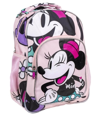 Голяма Ученическа Раница с голям и малък джоб, Мини Маус, Minnie Mouse
