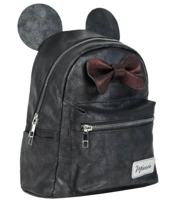 Кожена Раница Мини Маус с Панделка и Уши, Minnie Mouse