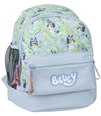 Раница за Детска Градина с Принт Блуи ,Bluey с Голям и Малък Джоб ,Ключодържател и Страничен Джоб 