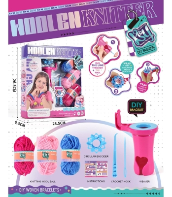 Комплект за Плетене със Стан и Шишове