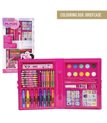 Голям Комплект за Оцветяване в Кутия Мини Маус, Minnie Mouse